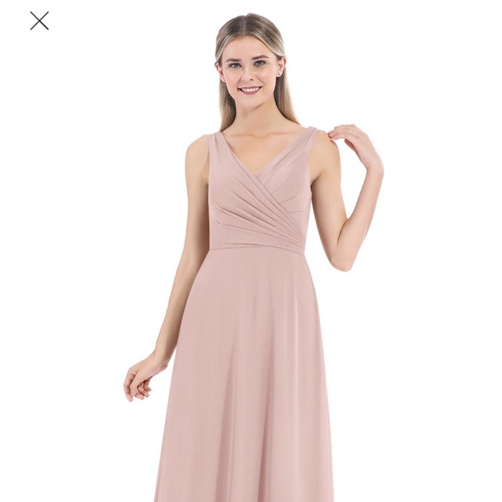 Azazie Nala Bridesmaids Dress in Dusty Rose Sz 4